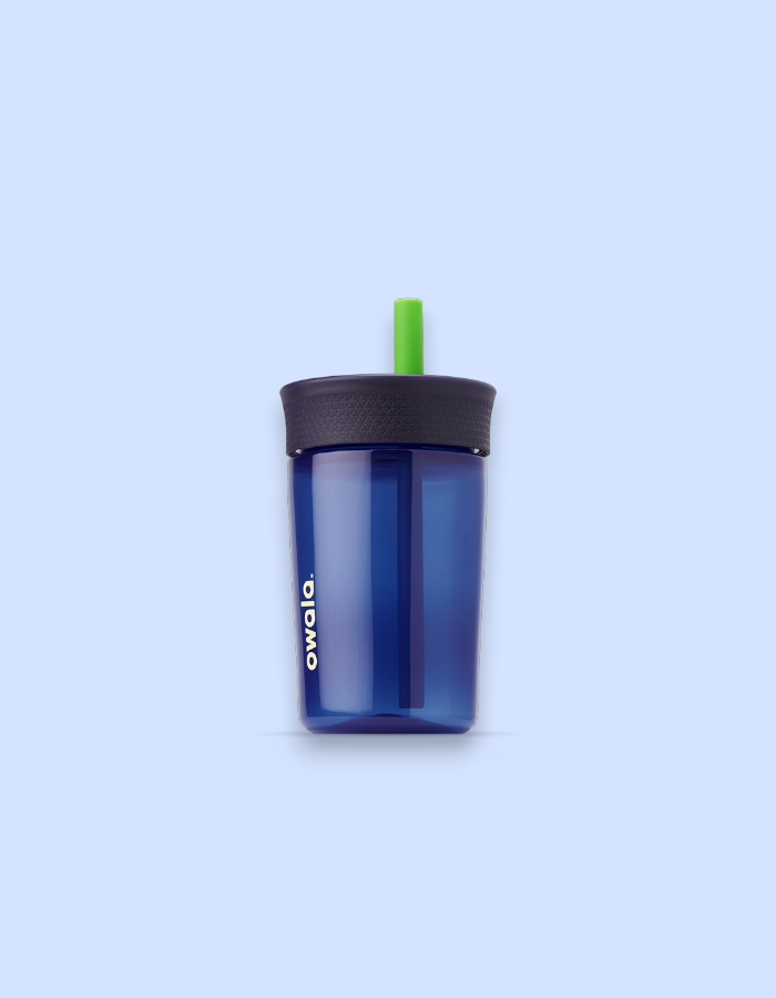 Copo Infantil Antivazamento Owala Tumbler 443 ml|Livre de BPA | Blue Navy Home Base