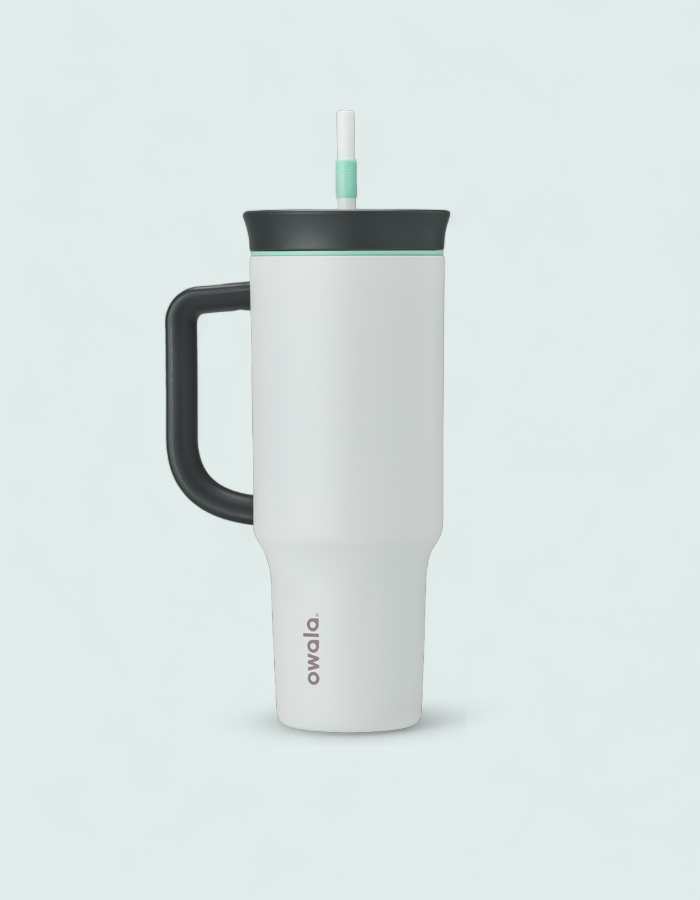 Copo Owala Tumbler Stainless Steel Termica - 1,180Ml | 40oz | Inox | White Cloudscape