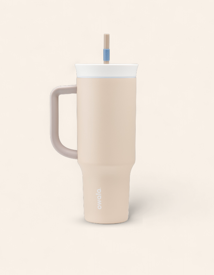 Copo Owala Tumbler Stainless Steel Termica - 1,180Ml | 40oz | Inox | Orange Light Dune Drifter