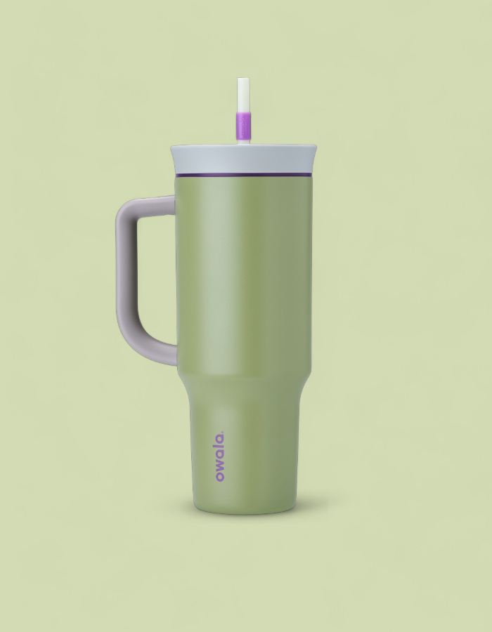 Copo Owala Tumbler Stainless Steel Termica - 1,180Ml | 40oz | Inox | Green Hip Cactus - Matchá