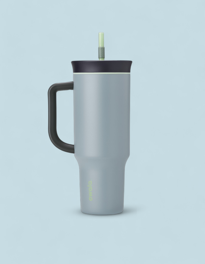 Copo Owala Tumbler Stainless Steel Termica - 1,180Ml | 40oz | Inox | Blue Gray Lost Valley