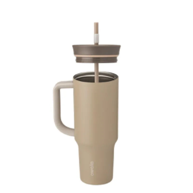 Owala Tumbler Stainless Steel Termica - 1,180 ml | 40oz | Inox | Marrom Claro