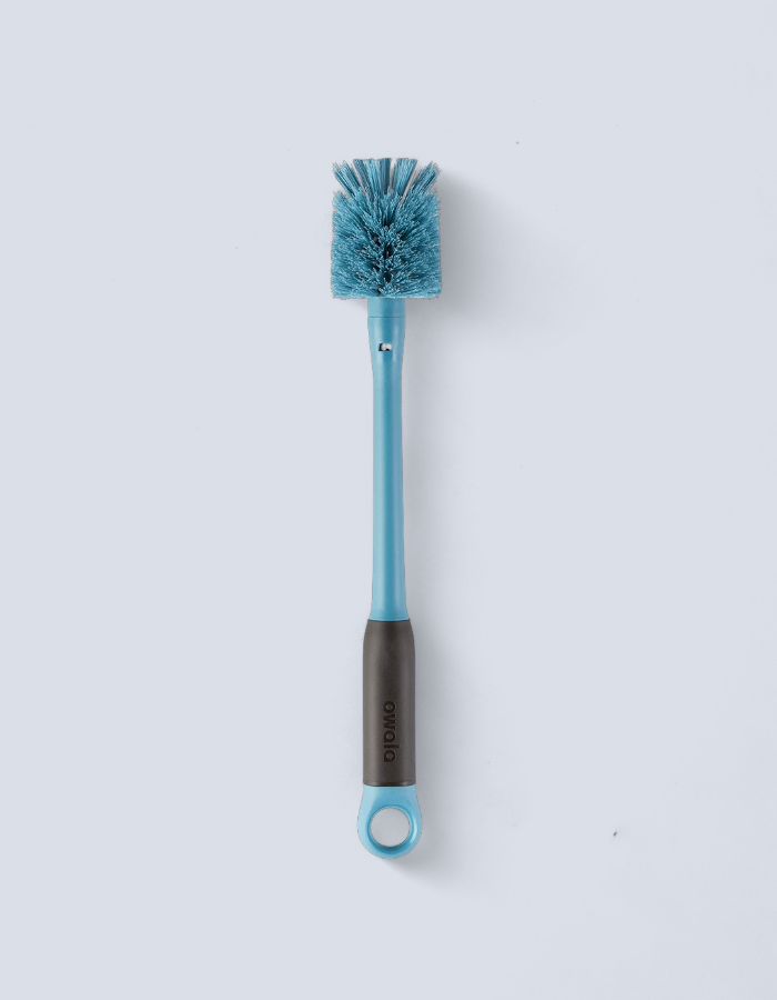 Escova De Limpeza De Silicone Para Lavar Garrafas Owala 2 em 1 Cabo Longo - Smokey Blue Bottle Brush